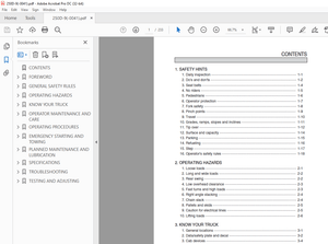 Hyundai Forklift 250D-9 IC Trucks Operator’s Manual 2023 – PDF DOWNLOAD