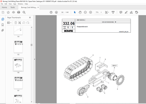 Bomag Cold milling planer BM1300 30-2 Spare Parts Catalogue Manual 00800673 – PDF DOWNLOAD