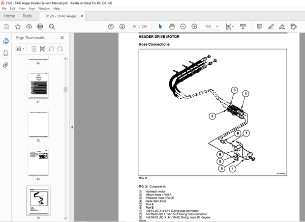 AGCO® NA 9120 9140 Auger Header SERVICE MANUAL – PDF DOWNLOAD