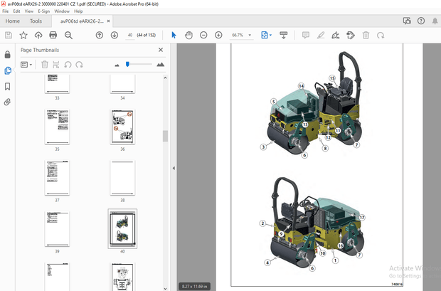 AMMANN eARX 26-2 TANDEMOVÝ VÁLEC NÁVOD K OBSLUZE 3000000 PDF