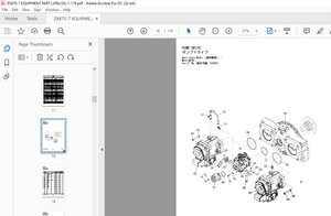 Hitachi ZAXIS 870LC-7 890LCH-7 890LCR-7 Hydraulic Excavator Parts Manual - PDF DOWNLOAD