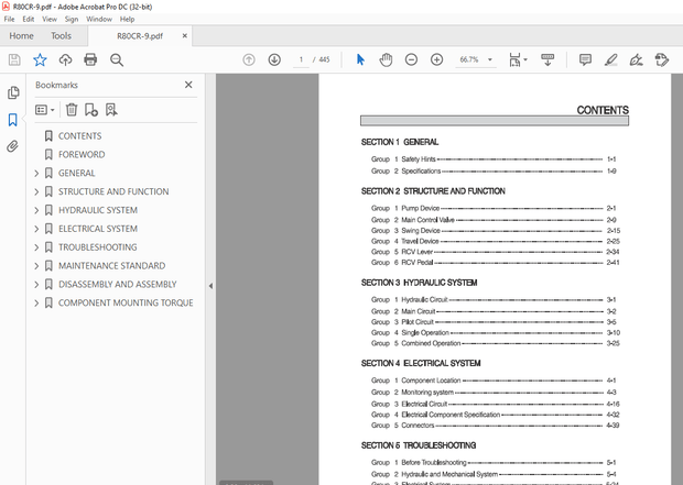 Hyundai R80CR-9 Compact Excavator Service Manual 2023 – PDF DOWNLOAD