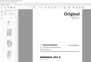 Pottinger Agricultural EUROBOSS 290 H Spare parts list Manual – PDF DOWNLOAD
