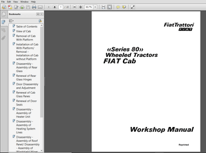 New Holland Series 80 Wheeled Tractor Fiat Cab Service Repair Manual (06910060) - PDF DOWNLOAD
