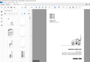 AMMANN ARX 12 ARX 16 ARX 20 TANDEMOVÝ VÁLEC NÁVOD K OBSLUZE - PDF