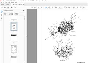 Ag Chem RG900 RG1100 RG1300 RoGator Chassis Repair Time Schedule Manual_552407D1B – PDF DOWNLOAD