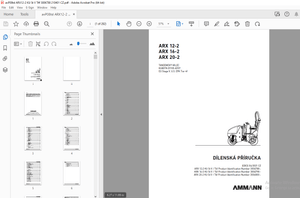 AMMANN ARX 12-2 ARX 16-2 ARX 20-2 TANDEMOVÝ VÁLEC DÍLENSKÁ PŘÍRUČKA - PDF