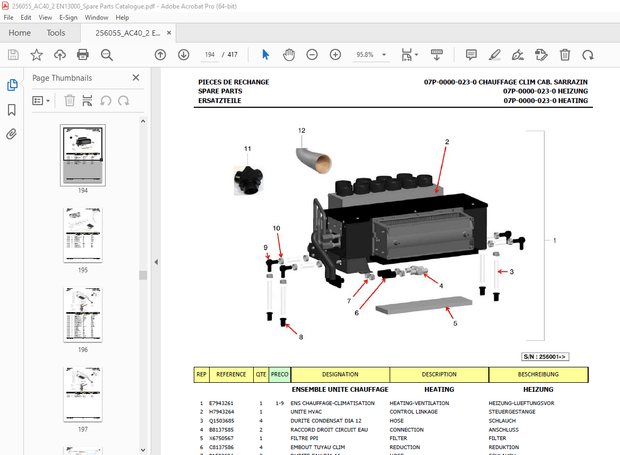 Terex Crane 256055 AC40/2 EN13000 Parts Manual – PDF DOWNLOAD