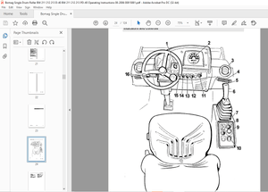 Bomag Single drum roller BW 211 212 213 D-40 BW 211 212 213 PD-40 Operating instructions Manual PDF