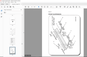 Taylor-Dunn 1254 B Operation &amp; Maintenance Instructions Parts Manual S.NO 54834 through 102350 - PDF
