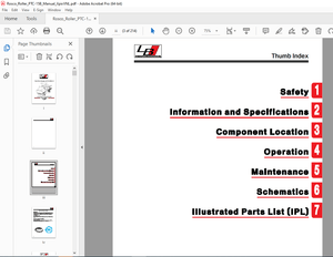 LEEBOY Performance PTC-15B Pneumatic Roller Operations, Service &amp; Parts Manual SN 136732 PDF