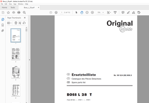Pottinger Tractor Ladewagen BOSS L 28 T Spare parts list Manual – PDF DOWNLOAD