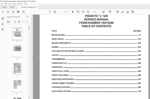 AGCO ST35 ST40 Tractor Prior TO L SN Service Manual 79019398 – PDF DOWNLOAD