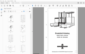 Baumann Forklift EVS 40/15 (16) – /60 ST LK Parts Manual SN 1239 – PDF DOWNLOAD