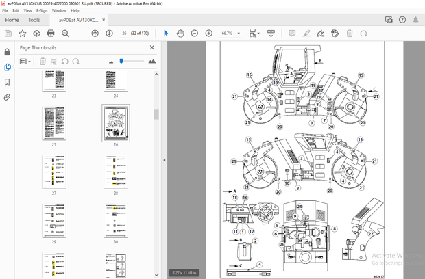 Ammann AV 130 X Шарнирный тандемный каток Инструкция по эксплуатации 4022001 - PDF