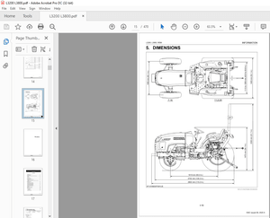 Kubota Tractor L3200 L3800 Workshop Manual – PDF DOWNLOAD