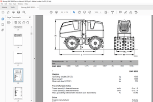 Bomag BMP 8500 Multi-purpose compactor Service Manual 00891577 – PDF DOWNLOAD