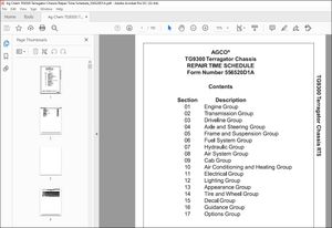 Ag Chem TG9300 Terragator Chassis Repair Time Schedule Manual_556520D1A – PDF DOWNLOAD