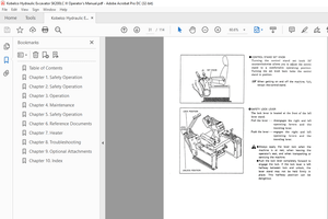 Kobelco SK200LC III Hydraulic Excavator Operator’s Manual – PDF DOWNLOAD