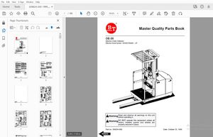 BT FORKLIFT OE-5 QUALITY PARTS MANUAL 309824-000 1999_October - PDF DOWNLOAD