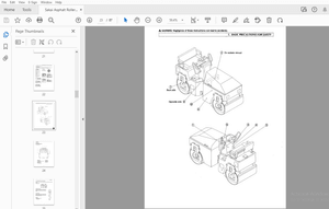 Sakai Asphalt Roller SW300 SW320 SW330 Operation &amp; Maintenance Manual PDF