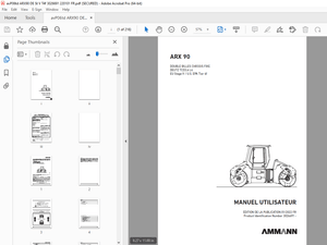 AMMANN ARX 90 DOUBLE BILLES CHÂSSIS FIXE MANUEL UTILISATE – PDF