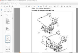 MTU Diesel Engine V 4000 M70, V 4000 M71 Operating Instructions Manual M015412-03E PDF DOWNLOAD