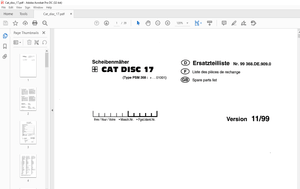 Pottinger Tractor CAT DISC 17 Spare parts list Manual – PDF DOWNLOAD