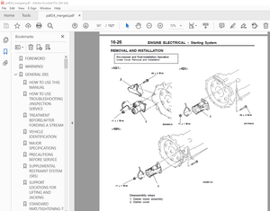 Mitsubishi Pajero 2001 Chassis Workshop Manual – PDF DOWNLOAD
