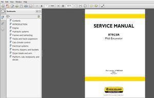 New Holland Midi Excavator E75C SR Service Manual_47488366A