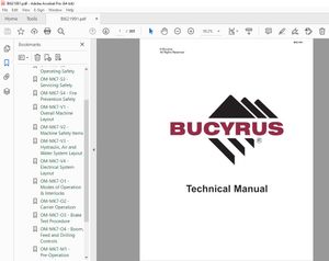 CAT Bucyrus Reedrill MK7-2 Drilling Equipment 2-Boom Drill Jumbo Operator Manual SN MK7-2-002 PDF 