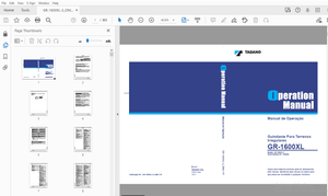 Tadano GR-1600XL Guindaste Para Terrenos Irregulares Manual de Operação – PDF