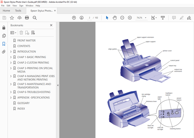 Epson Stylus Photo User&#x27;s Guide Manual - PDF DOWNLOAD