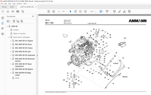 Ammann ARX 90 Tandem Roller Parts Catalogue Manual 4122068 PDF