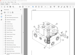 BT Prime-Mover RC-30B Electric Stand-up Counterbalanced Truck Parts Manual - PDF DOWNLOAD