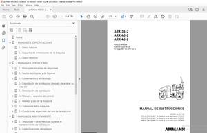 AMMANN ARX 36-2 ARX 40-2 ARX 45-2 MANUAL DE INSTRUCCIONES - PDF