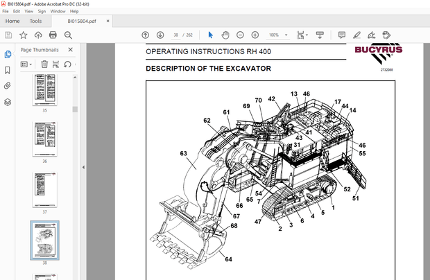 Cat 6090FS Hydraulic Shovel Operation and Maintenance Manual BI015804 – PDF DOWNLOAD