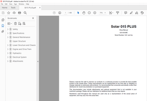 Daewoo Solar 015 PLUS Excavator Shop Manual 023-00038E - PDF DOWNLOAD