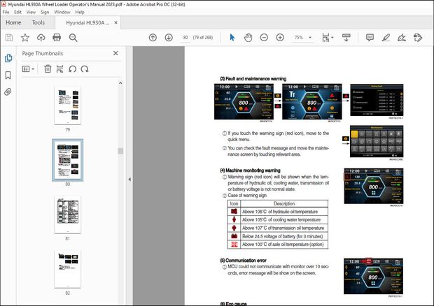 Hyundai HL930A Wheel Loader Operator’s Manual 2023 – PDF DOWNLOAD
