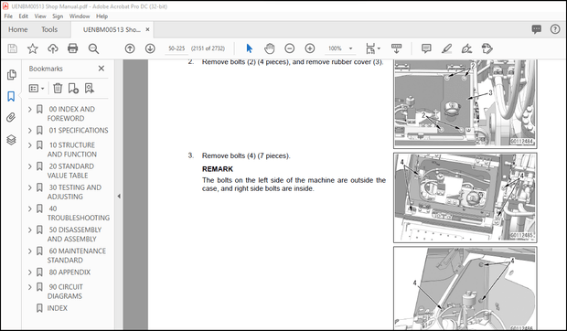 Komastu Hydraulic Excavator PC700LC -11E0 Shop Manual(UENBM00513) – PDF DOWNLOAD