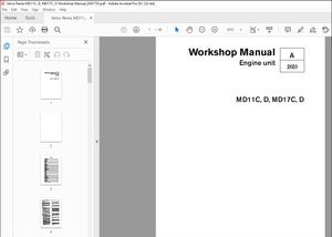 Volvo Penta MD11C, D, MD17C, D Workshop Manual_6591755 – PDF DOWNLOAD
