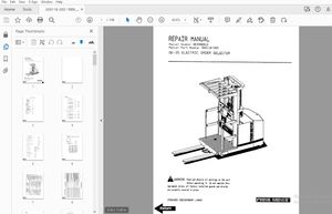 BT PRIME-MOVER OE-35 ELECTRIC ORDER SELECTOR REPAIR MANUAL 300116-000 - PDF DOWNLOAD