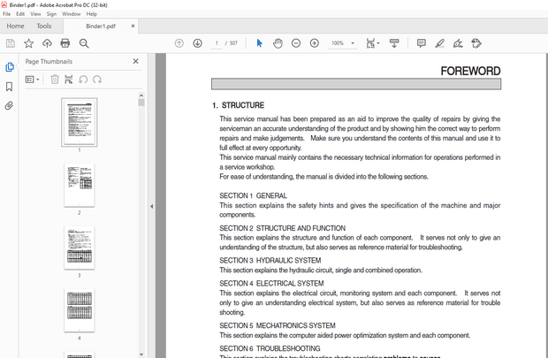 Hyundai R370LC-7 Crawler Excavator Service Manual 2023 – PDF DOWNLOAD