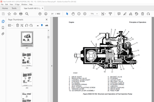 Yale Forklift H813 (GPGLPGDP080, 090, 100, 110, 120VX) Service Manual PDF