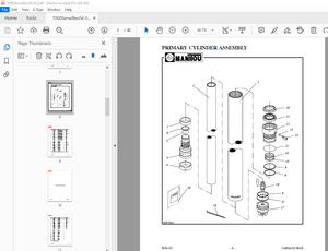 Manitou Forklift 7000 SERIES 4 STAGE MAST Parts Manual -  PDF DOWNLOAD