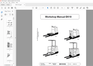 STILL STED Forklift EK10 02 Workshop Manual – PDF DOWNLOAD