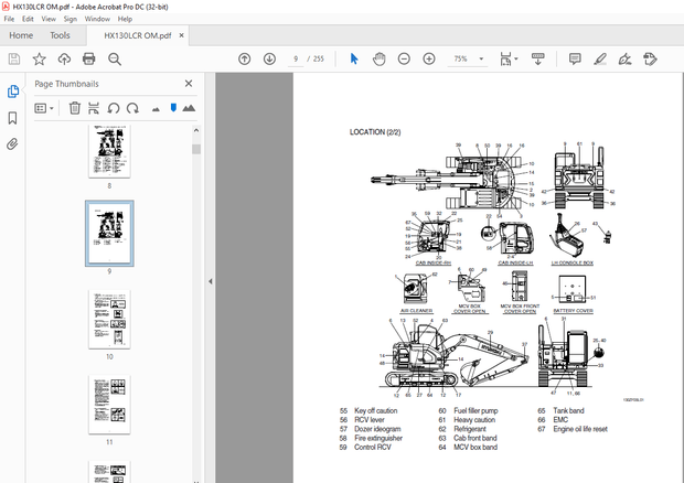 Hyundai HX130LCR Material Handler Operator’s Manual 2023 – PDF DOWNLOAD