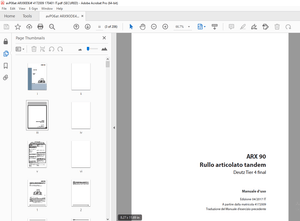 Ammann ARX 90 Rullo articolato tandem final Manuale d‘uso (4172009) - PDF