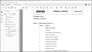Komatsu PC3000-1 Hydraulic Mining Shovel Operation &amp; Maintenance Manual OMPC30006194 – PDF DOWNLOAD
