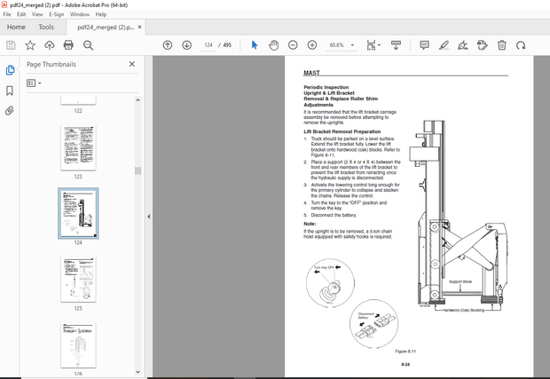 Mitsubishi Forklift  EDR13N-24V  ESR18N-24V ESR20N-24V ESS15N-24V ESS20N-24V Service Manual PDF